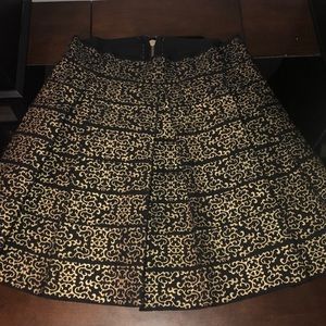 Box pleat mini skirt